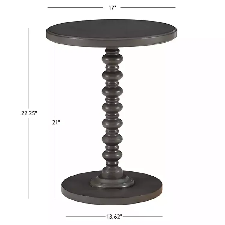 Kirklands Home Wood Spindle Side Table Gray Sale