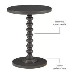 Kirklands Home Wood Spindle Side Table Gray Sale
