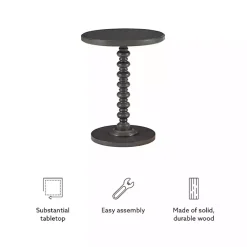 Kirklands Home Wood Spindle Side Table Gray Sale