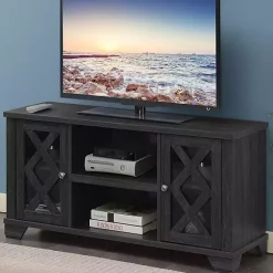 Kirklands Home Wood X Doors Media Cabinet Gray Online