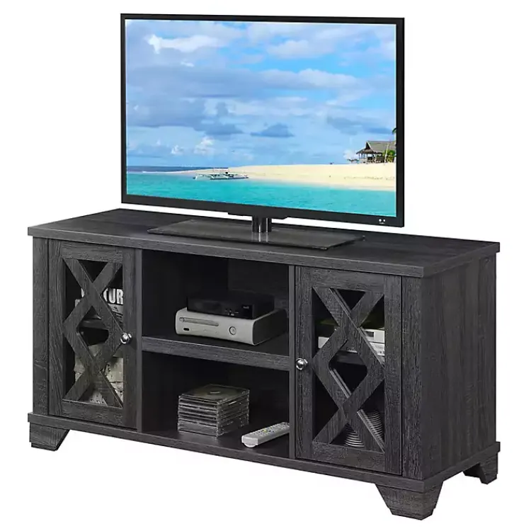 Kirklands Home Wood X Doors Media Cabinet Gray Online