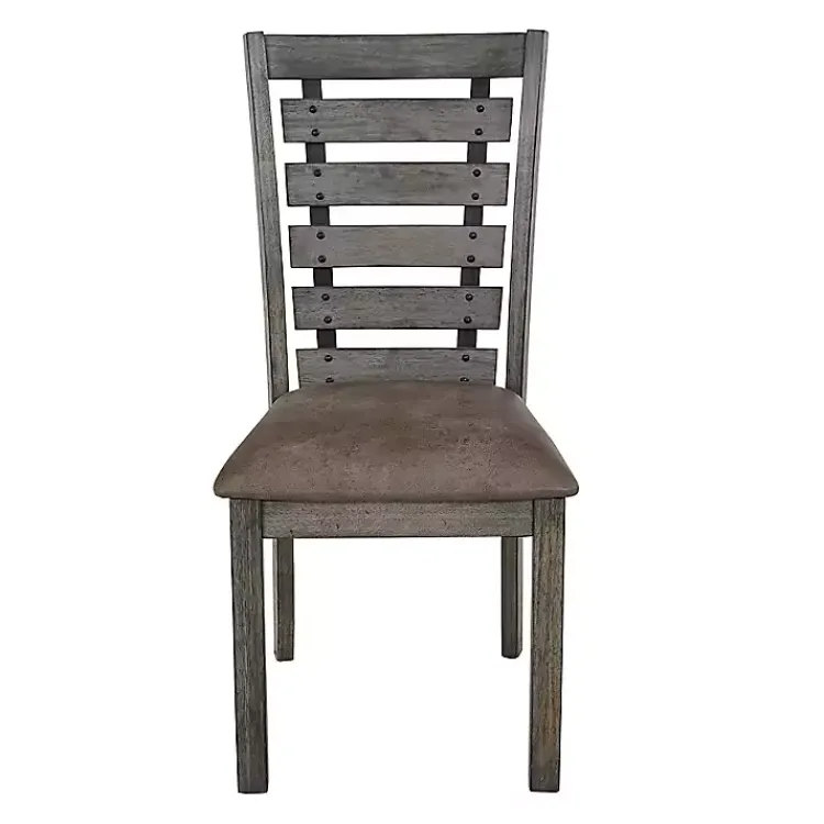 Kirklands Home Wooden Fiji Dining Chairs, Set of 2 Gray Sale