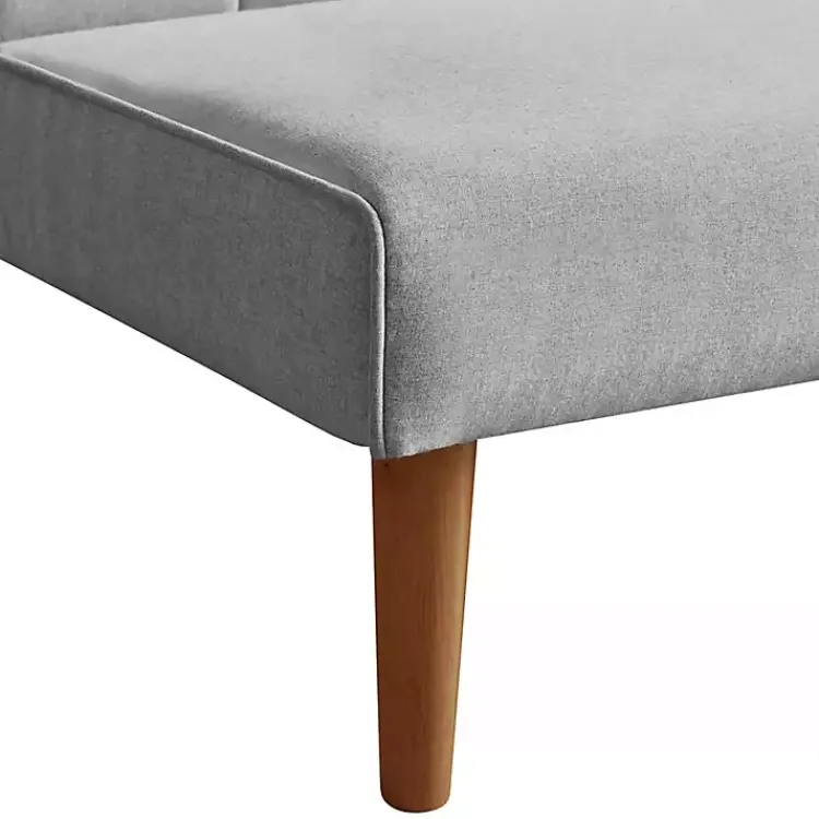 Kirklands Home Woven Channel Convertible Sofa Gray Best