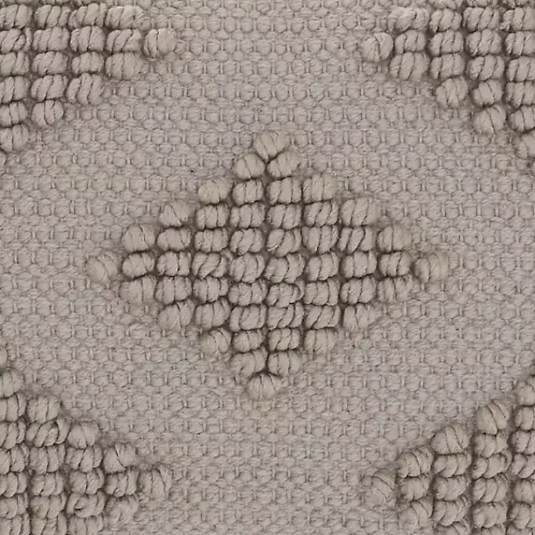 Pillows>Kirklands Home Woven Diamonds Lumbar Pillow Gray