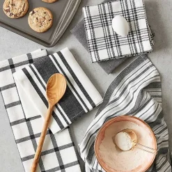 Kirklands Home Gray Woven Dish Towels, Set of 5