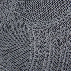 Kirklands Home Woven Round Placemats, Set of 6 Gray New