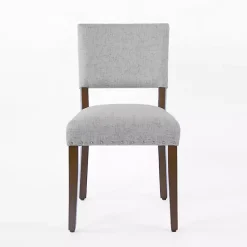 Kirklands Home Woven Upholstered Dining Chairs, Set of 2 Gray Best