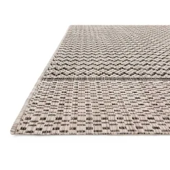 Kirklands Home Gray Zig Zag Stripe Outdoor Area Rug, 7x10