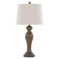 Kirklands Home Gray-Brown Spindle Table Lamps, Set of 2 Tan Discount