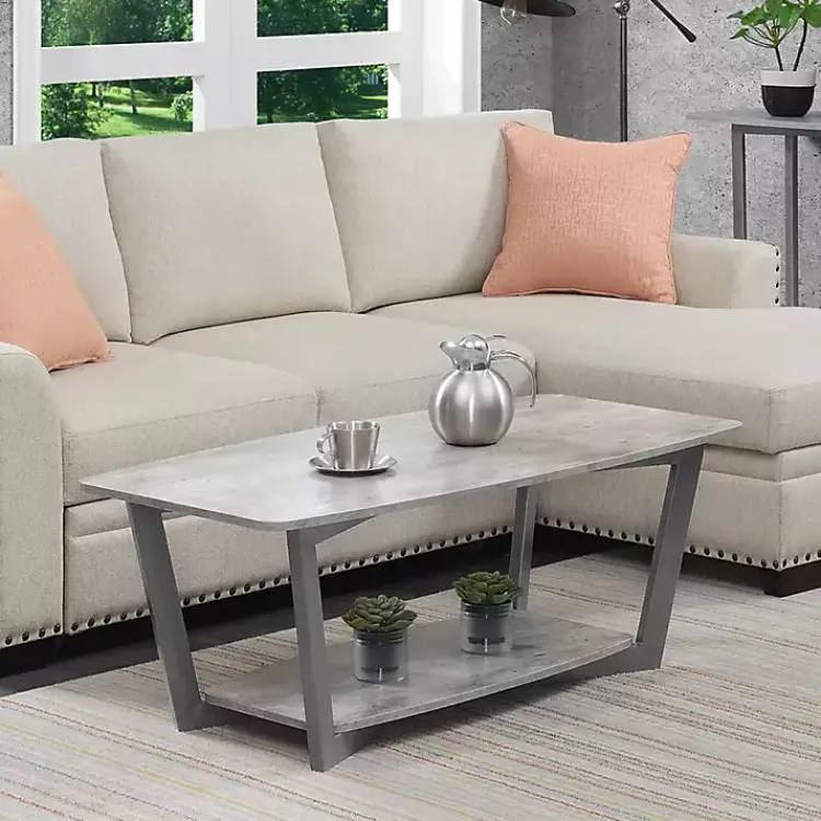 Kirklands Home stone Joanne Coffee Table Gray Best