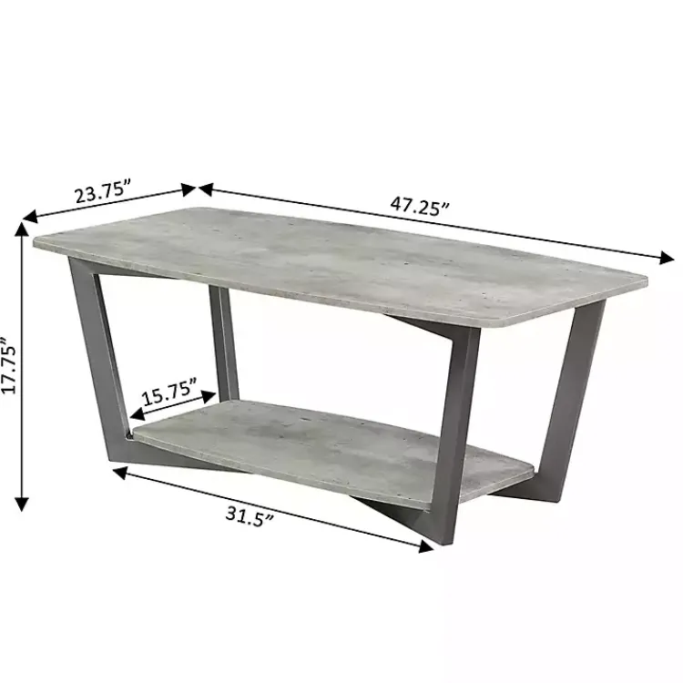 Kirklands Home stone Joanne Coffee Table Gray Best