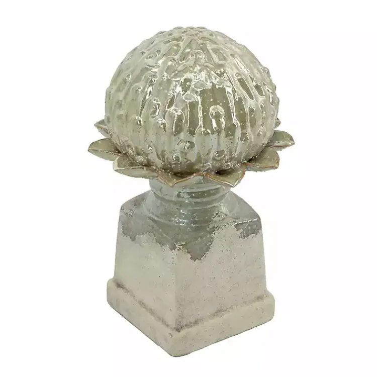 Statues & Figurines>Kirklands Home wash Artichoke Stoneware Statue Gray