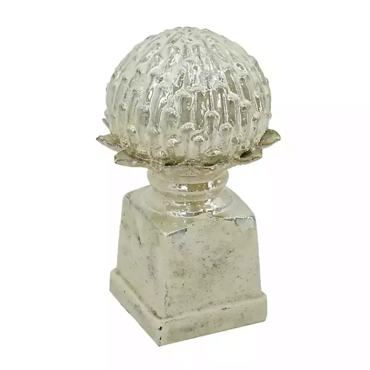 Statues & Figurines>Kirklands Home wash Artichoke Stoneware Statue Gray