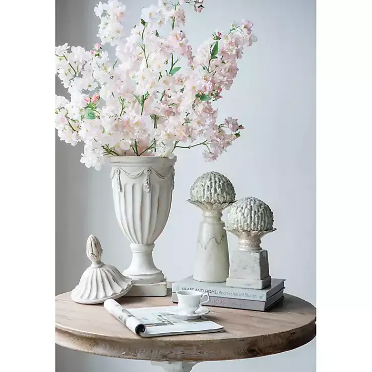 Statues & Figurines>Kirklands Home wash Artichoke Stoneware Statue Gray