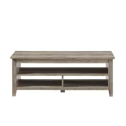 Kirklands Home wash Grooved Side Panel Coffee Table Gray Discount