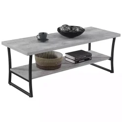 Kirklands Home Graywash Joanne Coffee Table Black Best