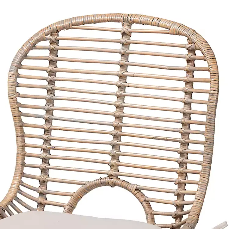 Kirklands Home Graywash Rattan Brenna Dining Chairs, Set of 2 Hot
