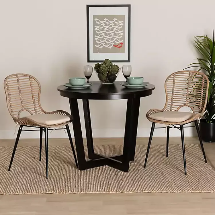 Kirklands Home Graywash Rattan Brenna Dining Chairs, Set of 2 Hot