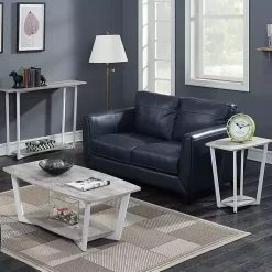 Kirklands Home Graywash Joanne Accent Table White Clearance
