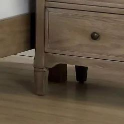 Kirklands Home Graywash Wood 2-Drawer Lyla Nightstand Brown Sale