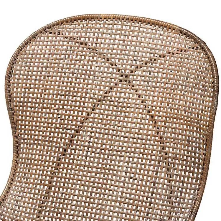Kirklands Home Graywashed Rattan Dining Chairs, Set of 2 Brown