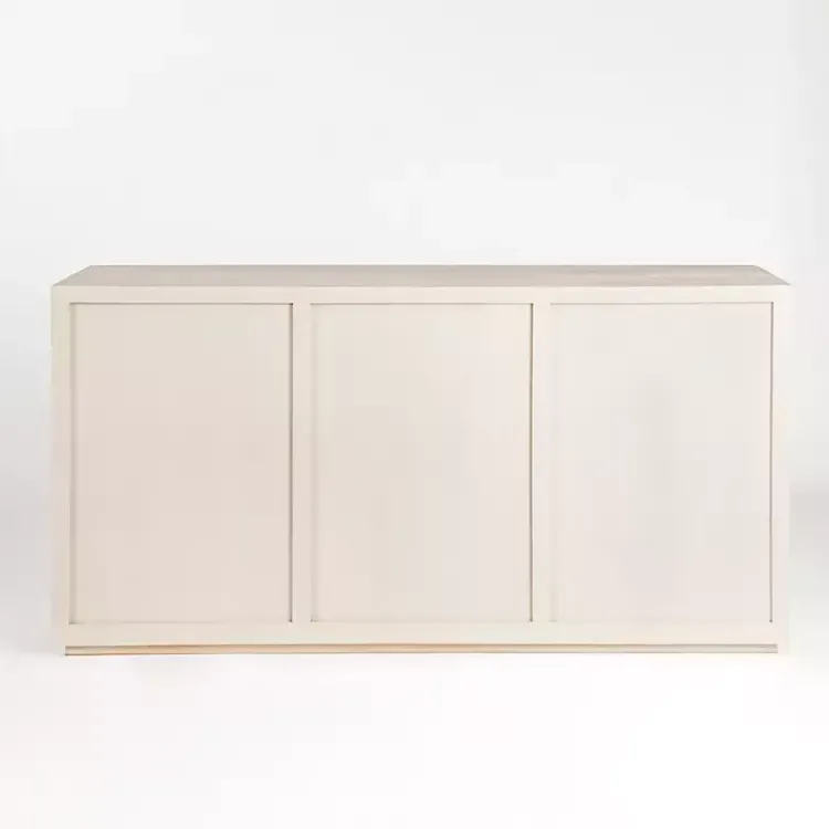 Kirklands Home Graywashed Wood Herringbone Sideboard Clearance