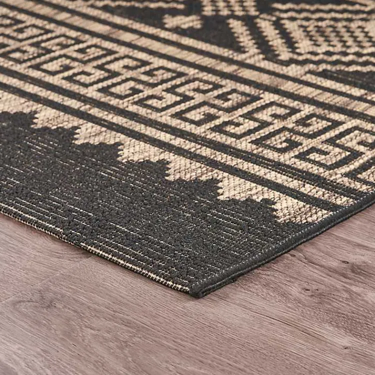 Kirklands Home Greek Key Sun Shower Outdoor Area Rug, 7x9 Hot