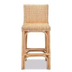 Kirklands Home Greek Natural Rat Woven Counter Stool Tan Online