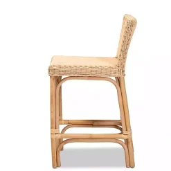 Kirklands Home Greek Natural Rat Woven Counter Stool Tan Online