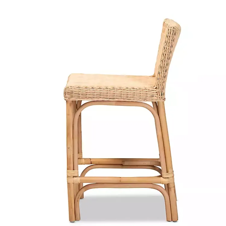 Kirklands Home Greek Natural Rat Woven Counter Stool Tan Online