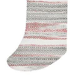 Christmas Stockings & Stocking Holders>Kirklands Home Green & Red Patterned Stripe II Stocking