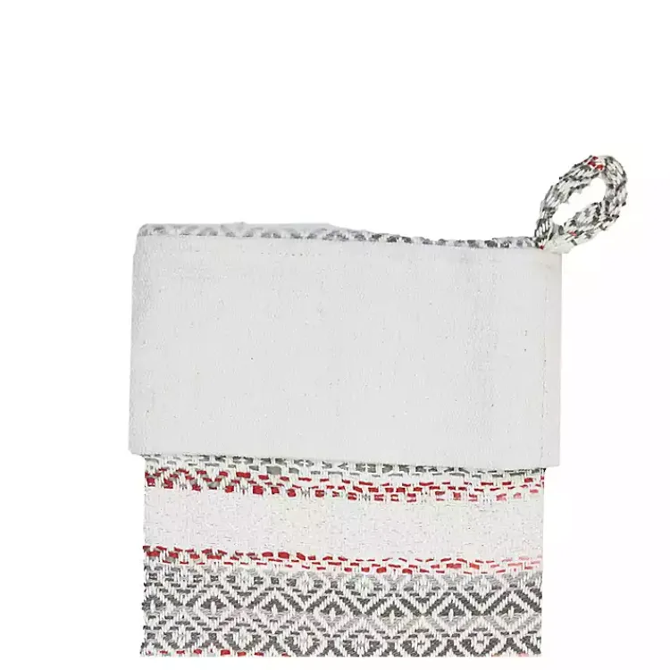 Christmas Stockings & Stocking Holders>Kirklands Home Green & Red Patterned Stripe II Stocking