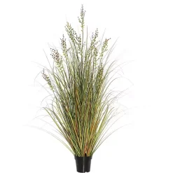 Trees & Topiaries>Kirklands Home Green and Brown Potted Grass, 36 in.