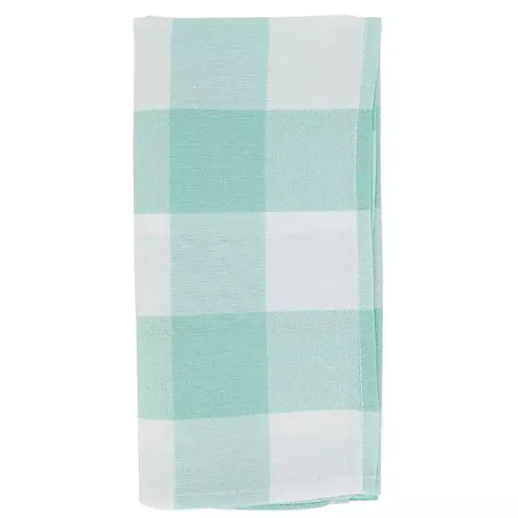 Kirklands Home and White Buffalo Plaid Napkins, Set of 4 Green Sale