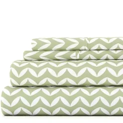 Kirklands Home Green and White Chevron 3-pc. Twin Sheet Set Online