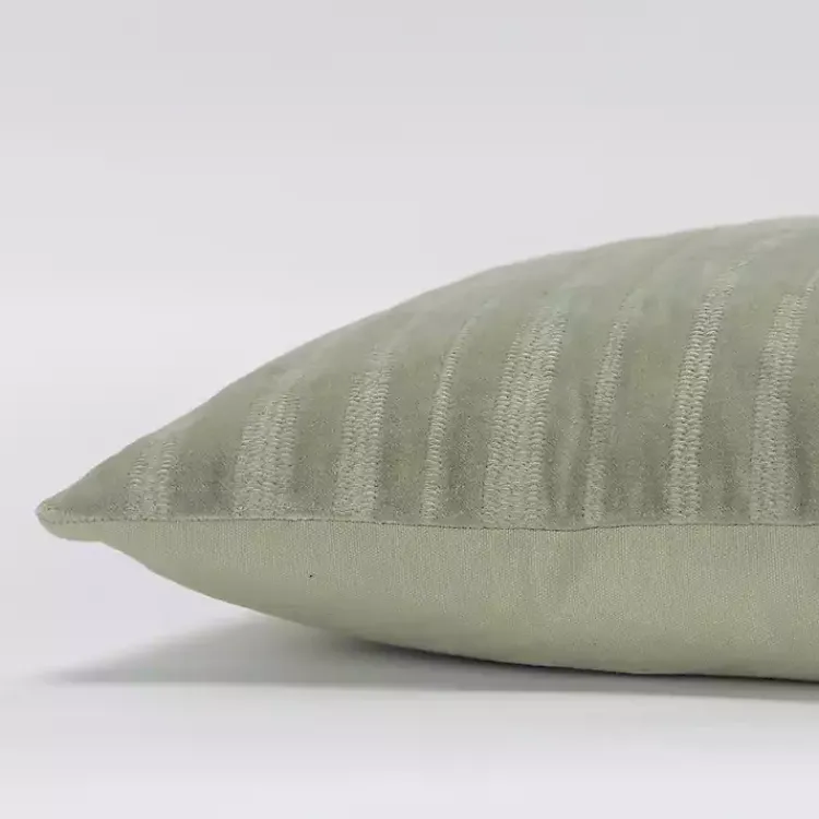 Pillows>Kirklands Home Asymmetrical Stripe Lumbar Pillow Green