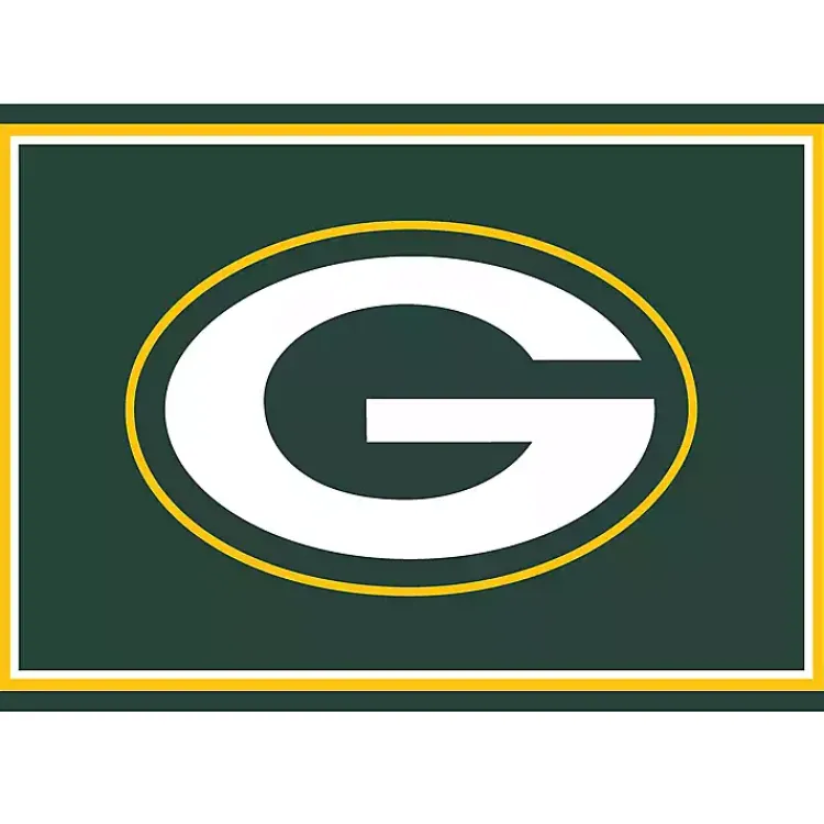Kirklands Home Bay Packers Area Rug, 3x4 Green New
