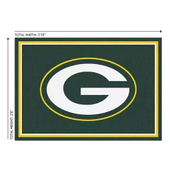 Kirklands Home Bay Packers Area Rug, 3x4 Green New