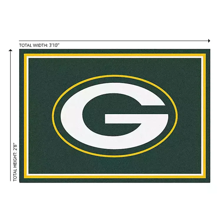 Kirklands Home Bay Packers Area Rug, 3x4 Green New
