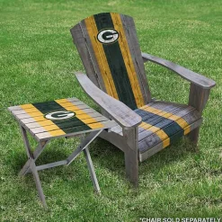 Kirklands Home Green Bay Packers Folding Outdoor Table Brown Outlet