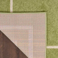 Kirklands Home Green Bordered Indoor/Outdoor Area Rug, 6x9 Best