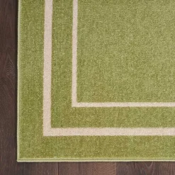 Kirklands Home Green Bordered Indoor/Outdoor Area Rug, 6x9 Best