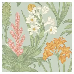 Kirklands Home Botanical Villa Peel & Stick Wallpaper Green Best