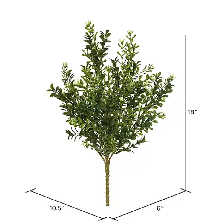 Stems & Bouquets>Kirklands Home Boxwood Bush Stems, Set of 3 Green