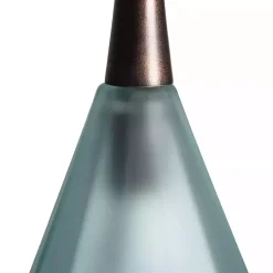 Kirklands Home Bronze Glass Ombre Wide Taper Pendant Lamp Green Clearance