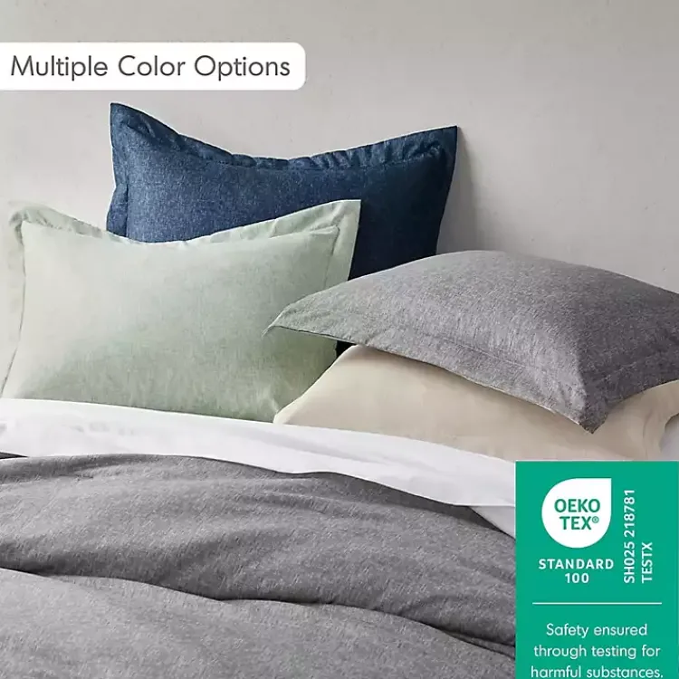 Kirklands Home Chambray 3-pc. Full/Queen Comforter Set Green Clearance