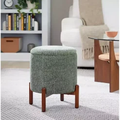 Kirklands Home Daniella Storage Ottoman Green Sale