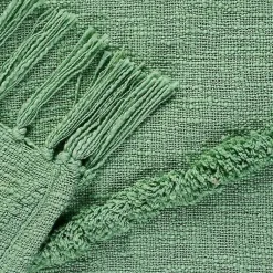 Blankets & Throws>Kirklands Home Diamond Tufted Cotton Throw Green