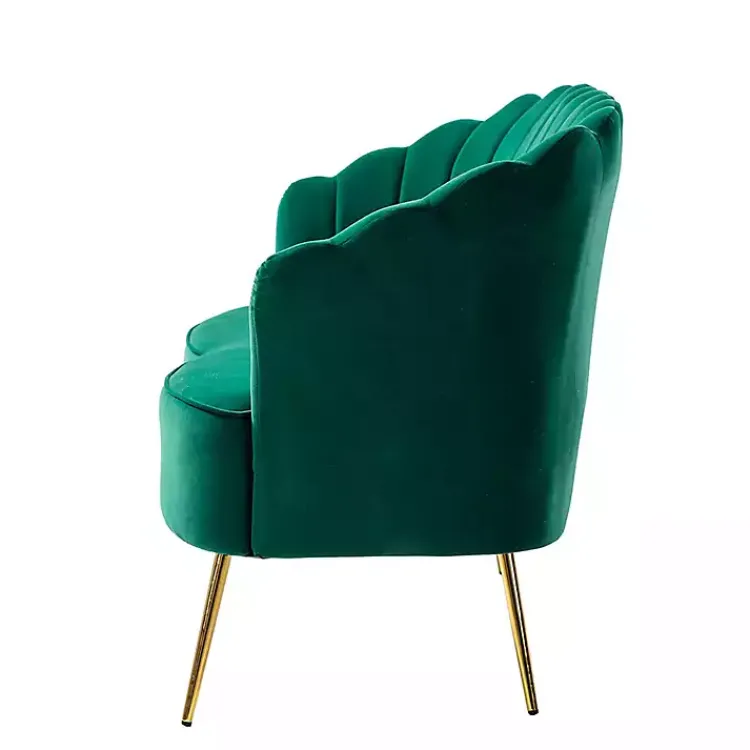 Kirklands Home Donata Velvet Tufted Loveseat Green Best