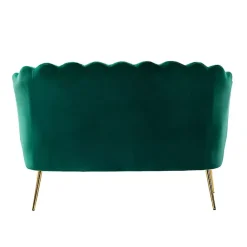 Kirklands Home Donata Velvet Tufted Loveseat Green Best